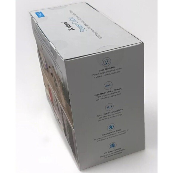 2 Atomi Power Cubes (3) AC Outlets + 12W USB-C Port + (2) Smart USB Ports Each - Picture 2 of 5